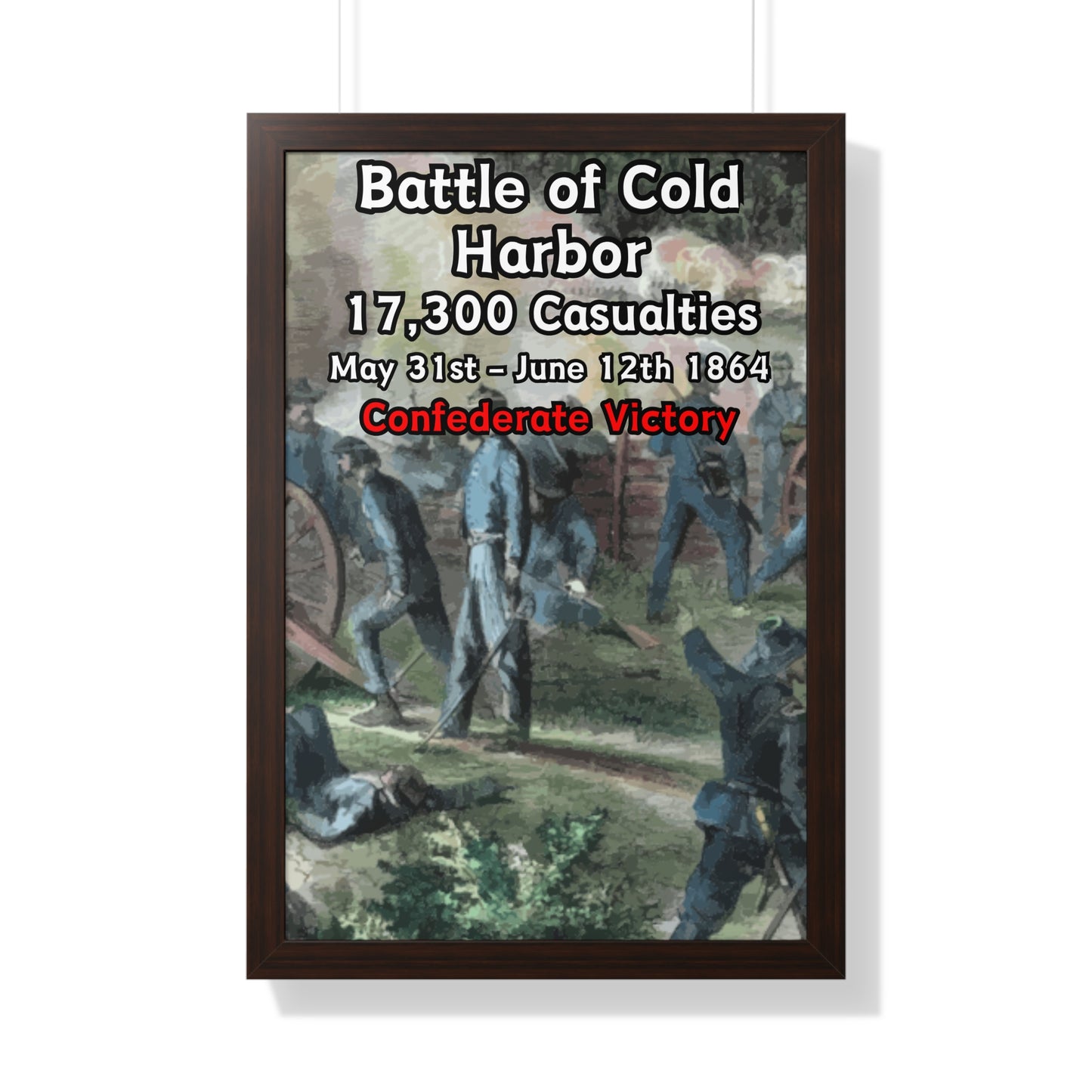 Battle of Cold Harbor Framed Poster