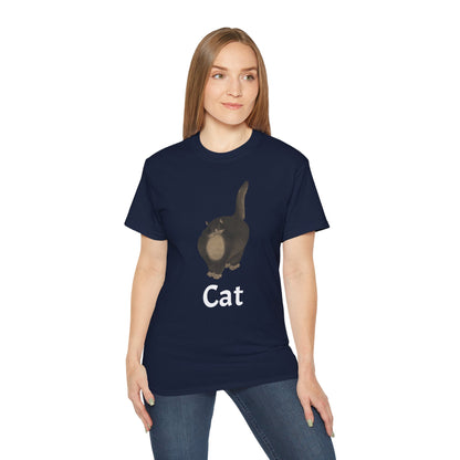 The Black Cat Cutout Painting Unisex Ultra Cotton Shirt