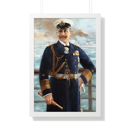 Kaiser Wilhelm II as Grand Admiral Framed Painting Poster