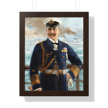 Kaiser Wilhelm II as Grand Admiral Framed Painting Poster