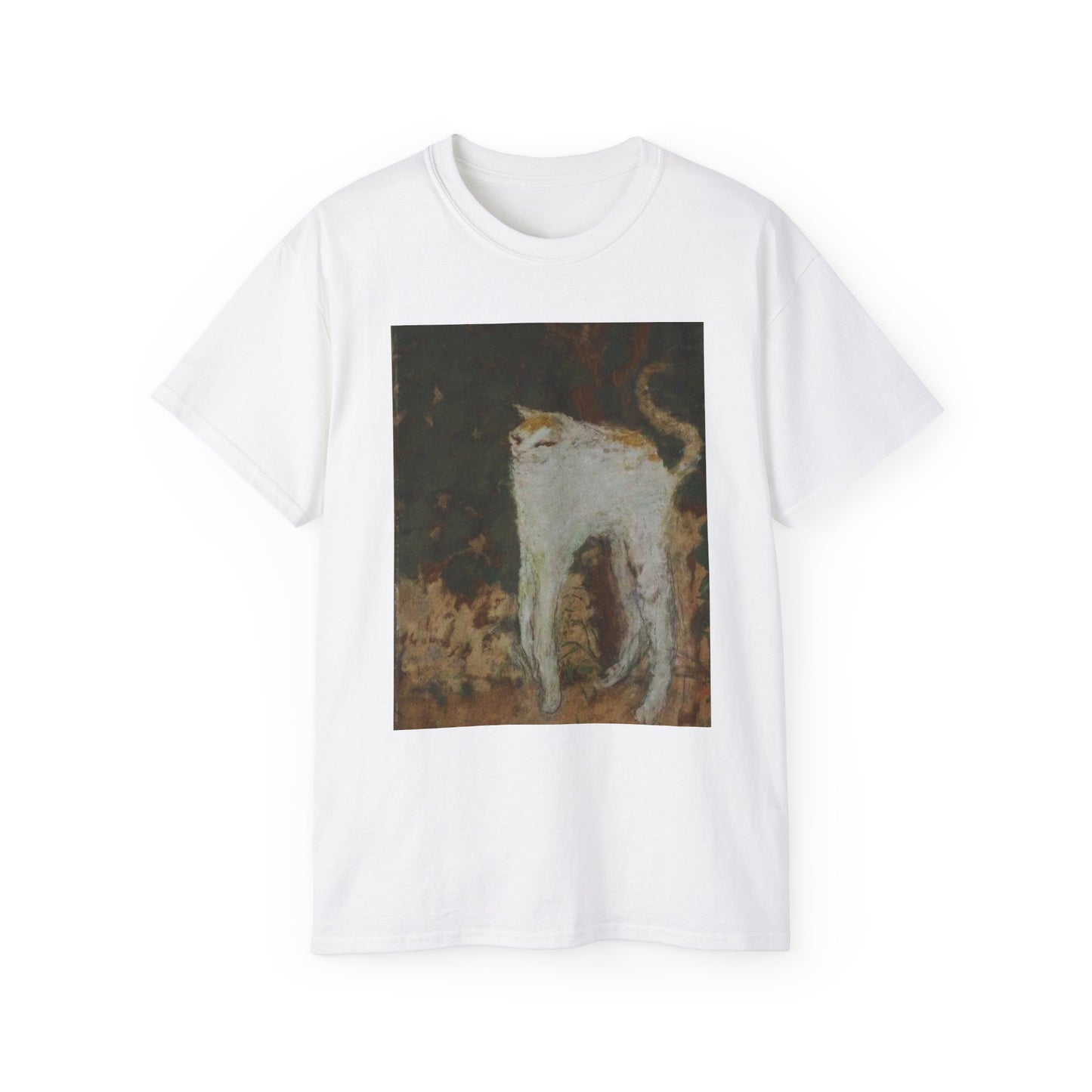 The White Cat Painting Unisex Ultra Cotton Shirt