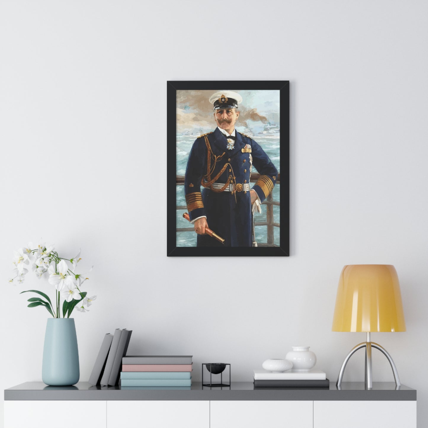 Kaiser Wilhelm II as Grand Admiral Framed Painting Poster