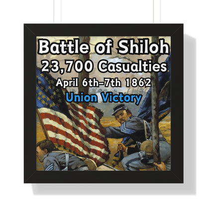 Historical Battle of Shiloh Framed Poster