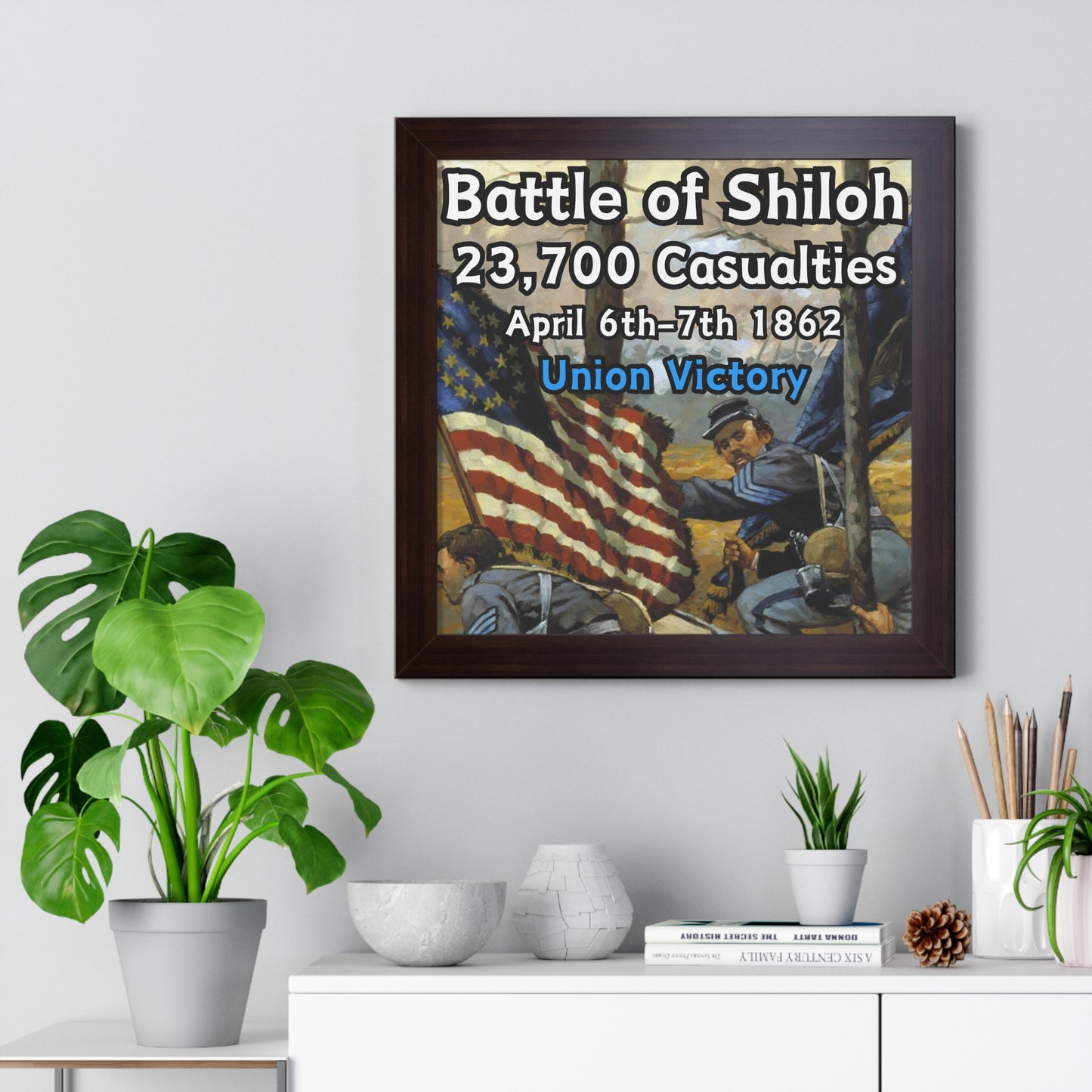 Historical Battle of Shiloh Framed Poster