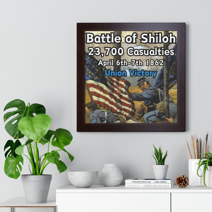 Gerahmtes Poster Historische Schlacht von Shiloh