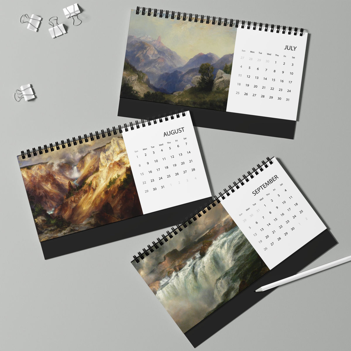 Thomas Moran 2027 Desktop Calendar