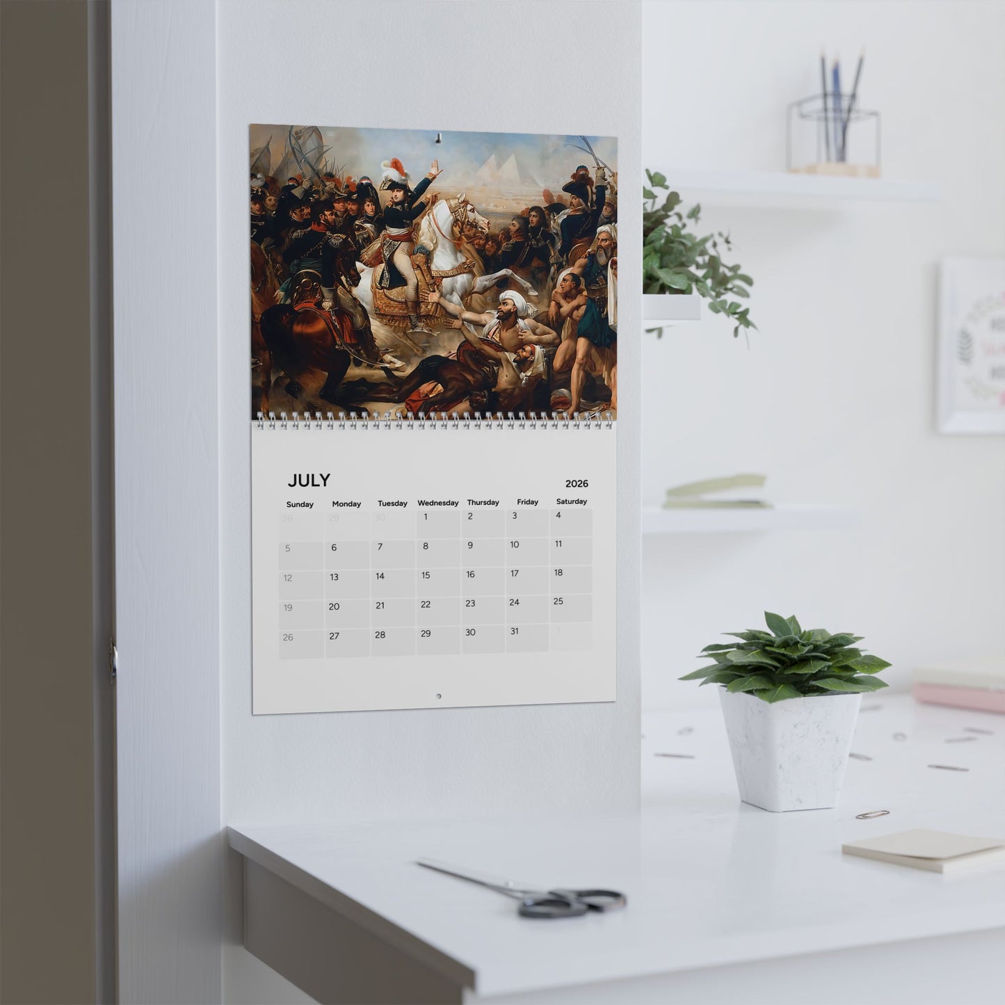 Napoleon Bonaparte Historic Event (Grid Style) Calendar 2026