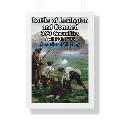 Battle of Lexington and Concord Framed Poster