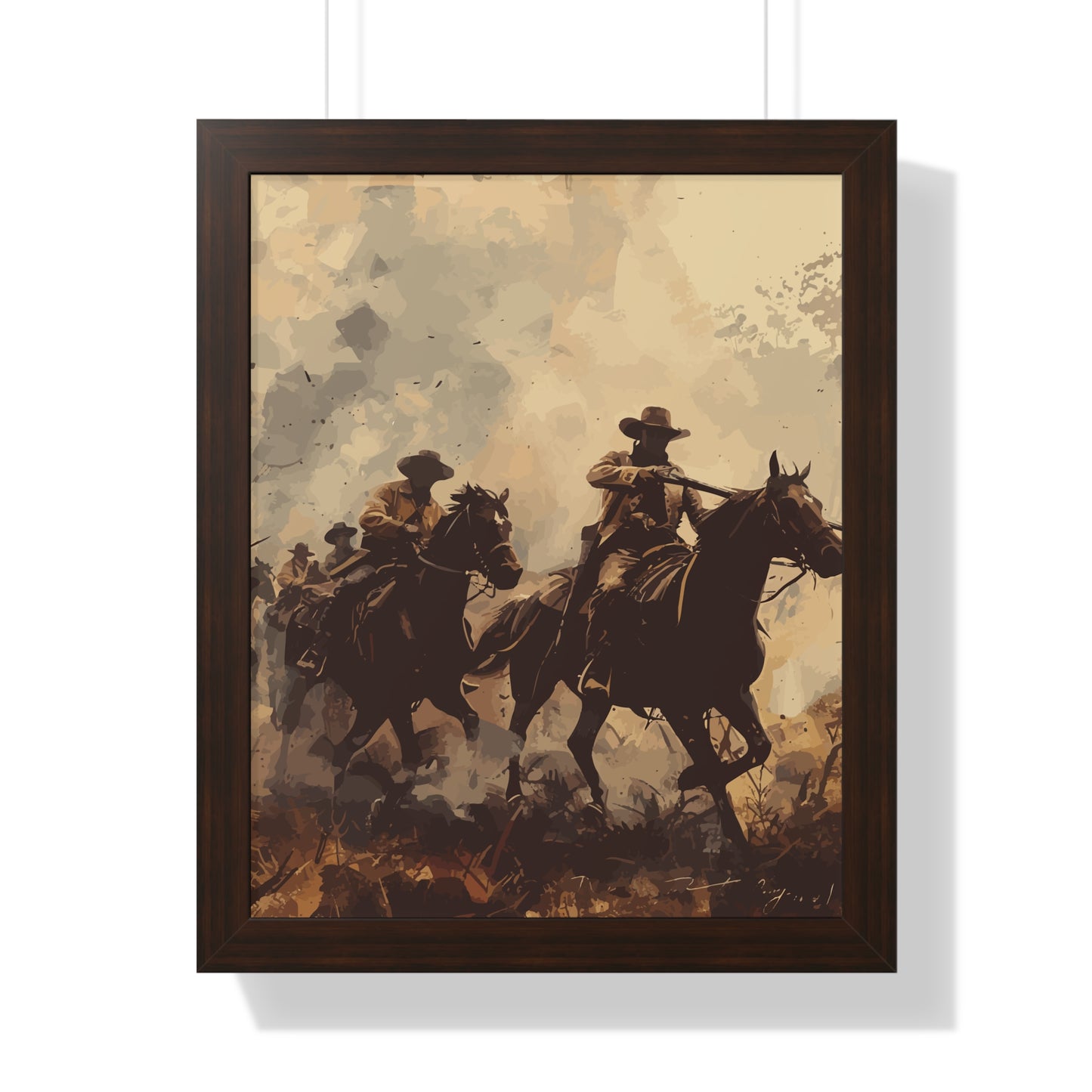 Historical Cowboy Framed Poster