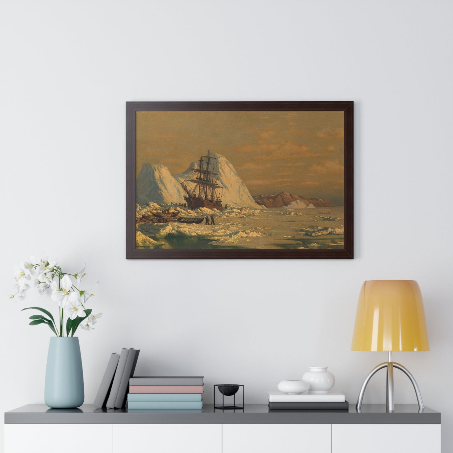 An Incident of Whaling Framed Painting Poster