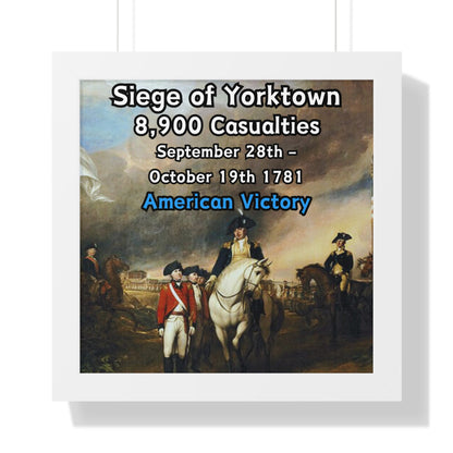 Siege of Yorktown Framed Poster