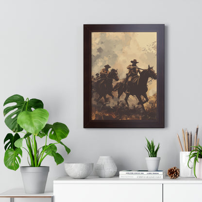 Historical Cowboy Framed Poster