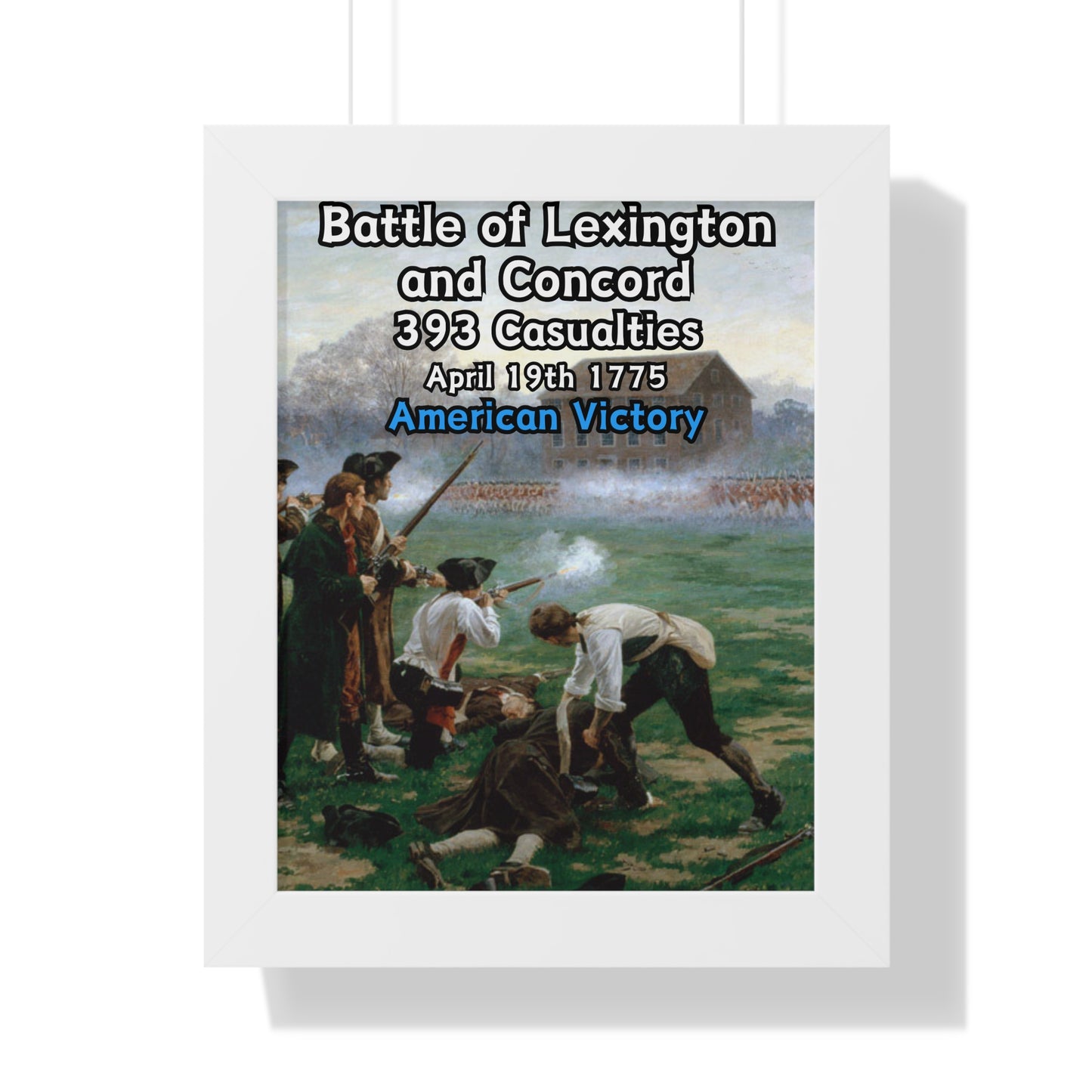 Battle of Lexington and Concord Framed Poster