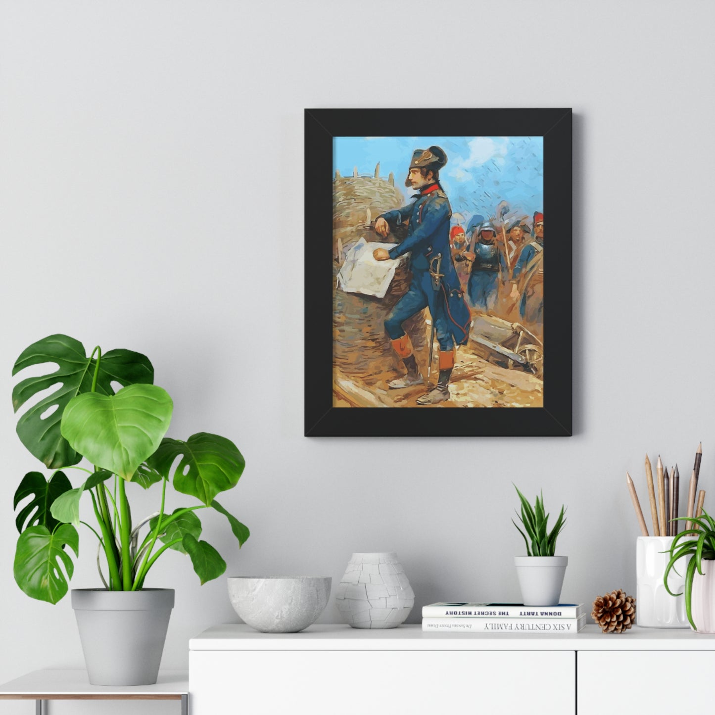 Napoleon Bonaparte at the Siege of Toulon Framed Painting Poster