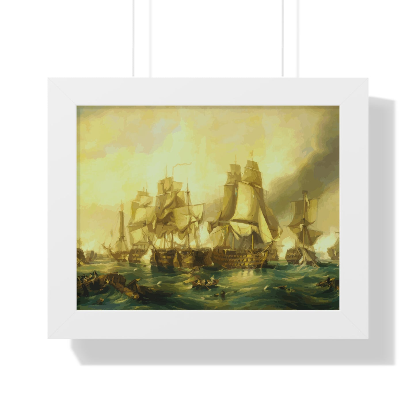 The Battle of Trafalgar Framed Painting Poster