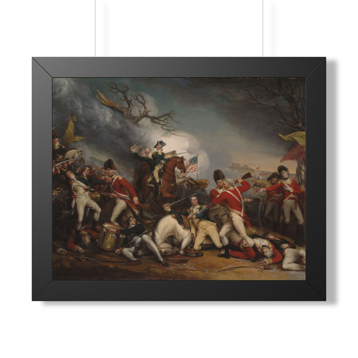 The Death of General Mercer at the Battle of Princeton Framed Print | John Trumbull, c. 1789