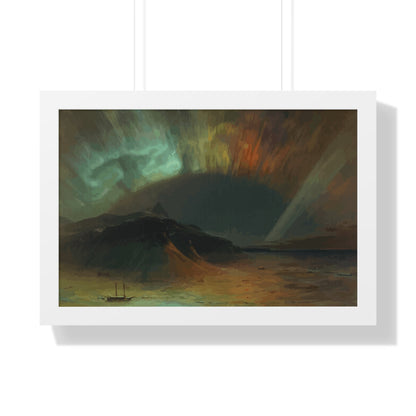 Historical Aurora Borealis Framed Painting Poster