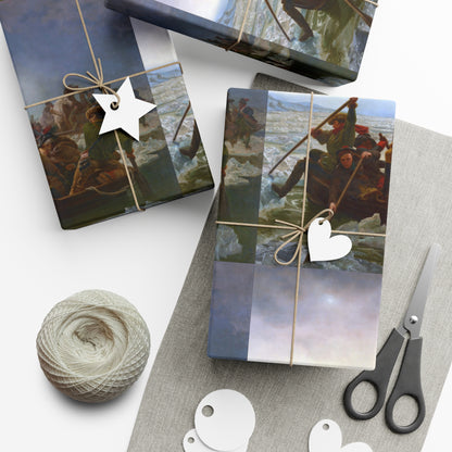 George Washington Crossing the Delaware Gift Wrap Paper