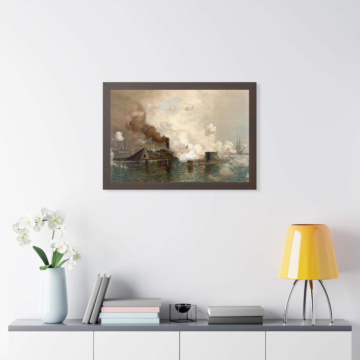 Monitor and Merrimac Framed Print | Julian O. Davidson, 1886