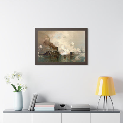 Monitor and Merrimac Framed Print | Julian O. Davidson, 1886