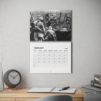 Historical Military Photo Wall Calendar 2027 — WWI Vintage Aviation & Officers