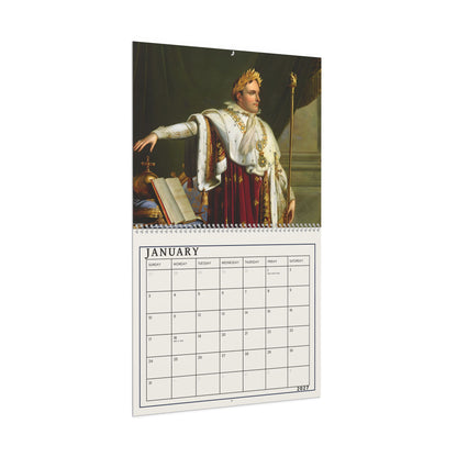 Historical Art Wall Calendar — Napoleon Portraits Monthly Calendar