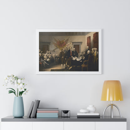 The Signing of The Declaration of Independence Framed Painting Poster