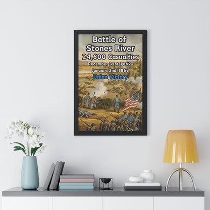 Historical Battle of Stones River Framed Poster