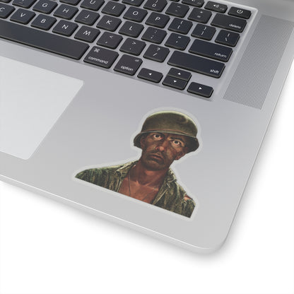 Thousand Yard Stare Cartoon Soldier Sticker