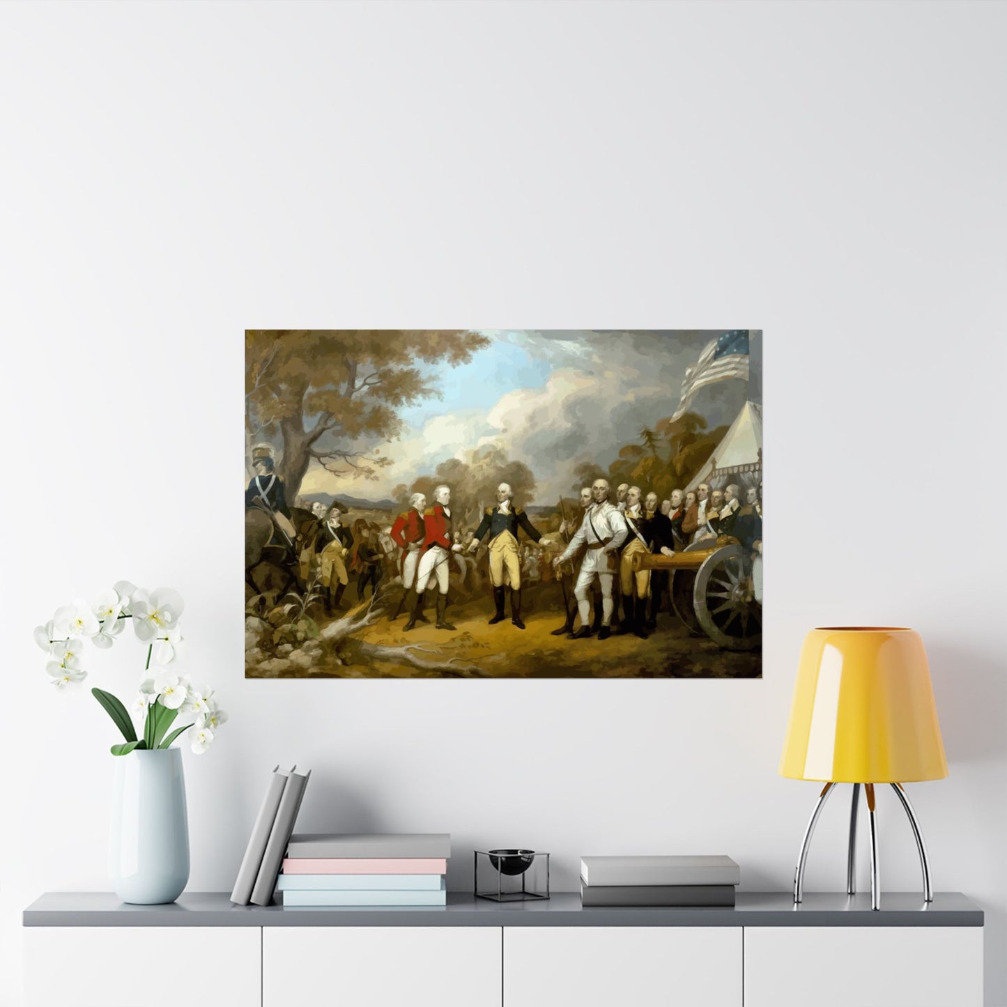 Surrender at Saratoga Matte Painting Poster