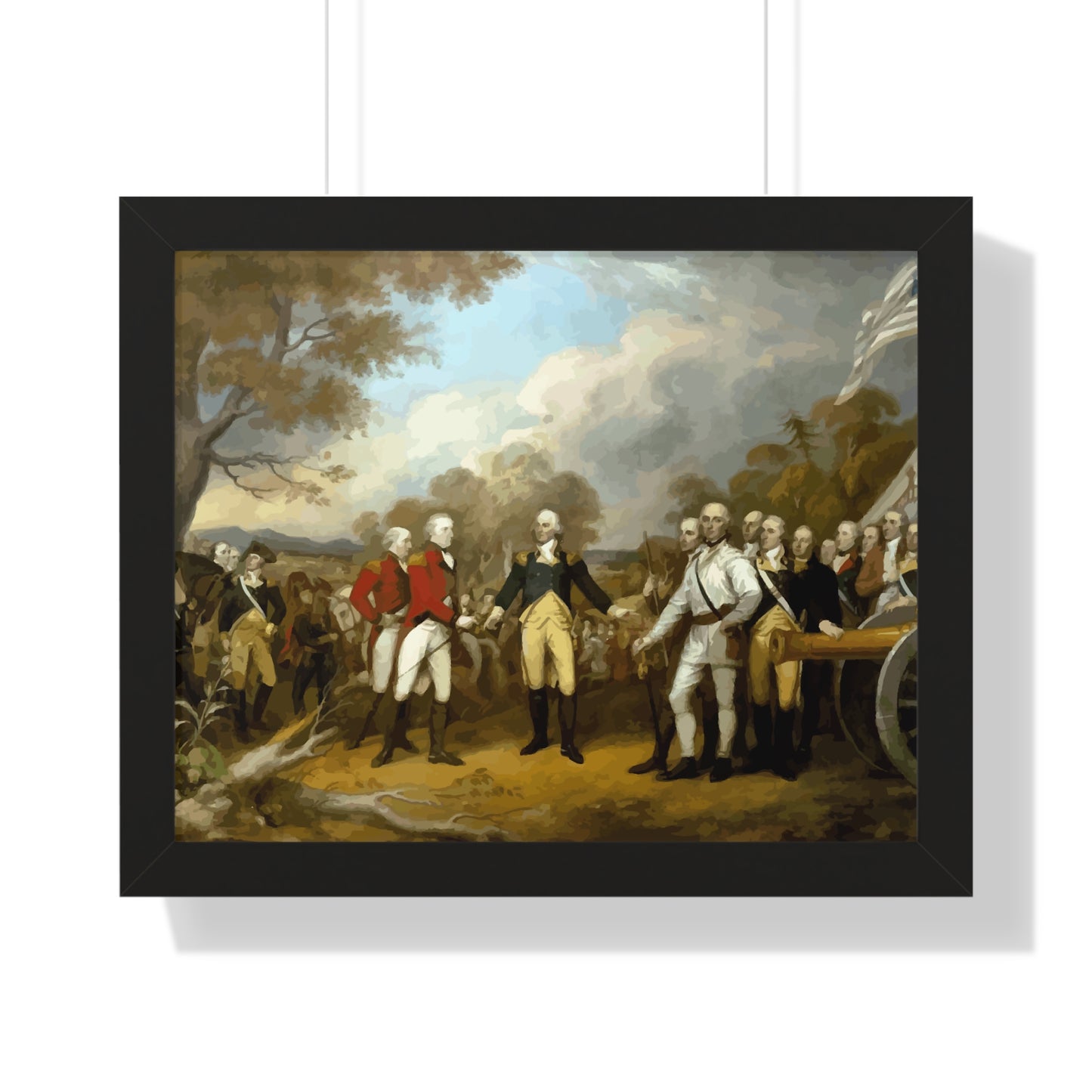 General Burgoyne's Surrender at Saratoga Framed Painting Poster