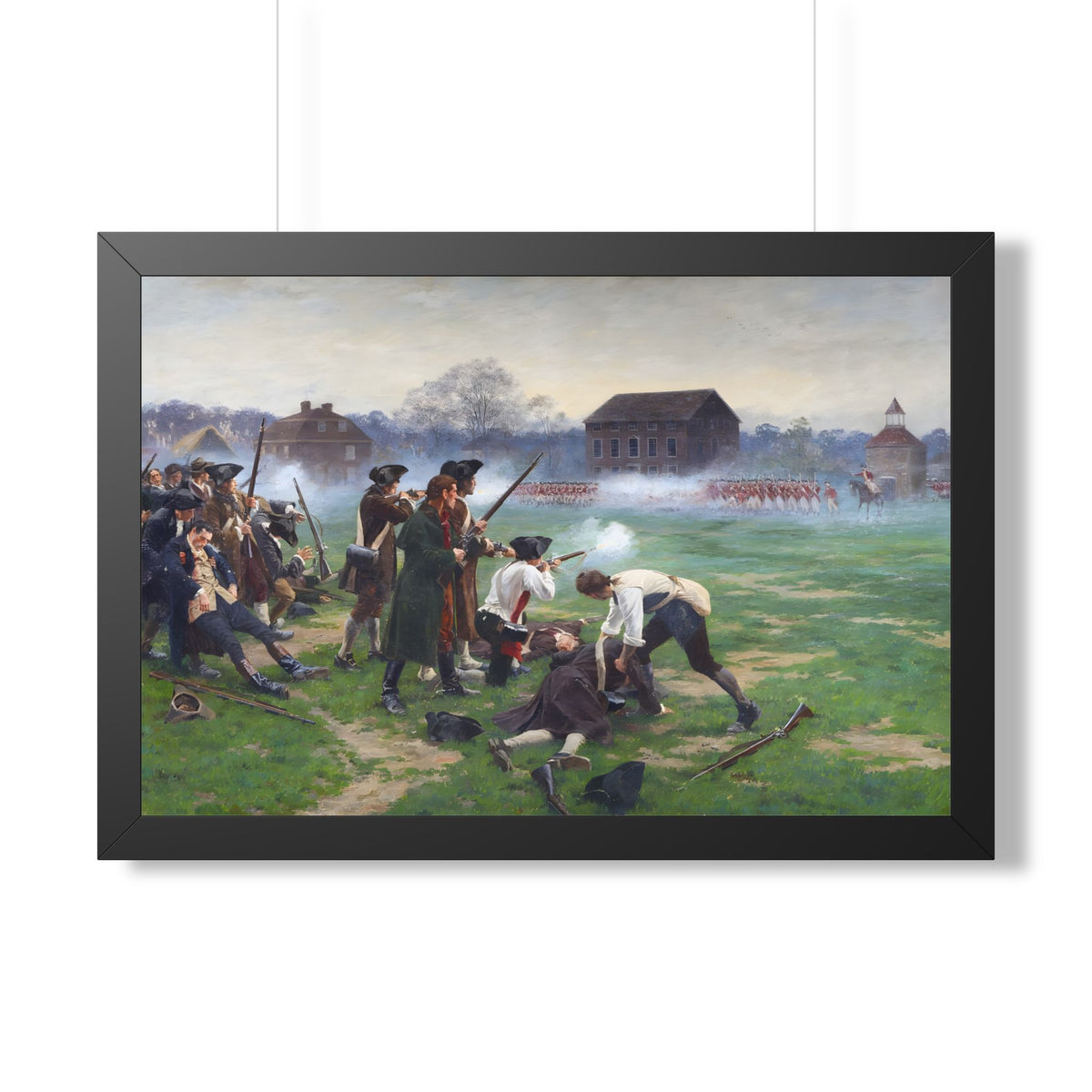 The Battle of Lexington Framed Print | William Barnes Wollen, 1910