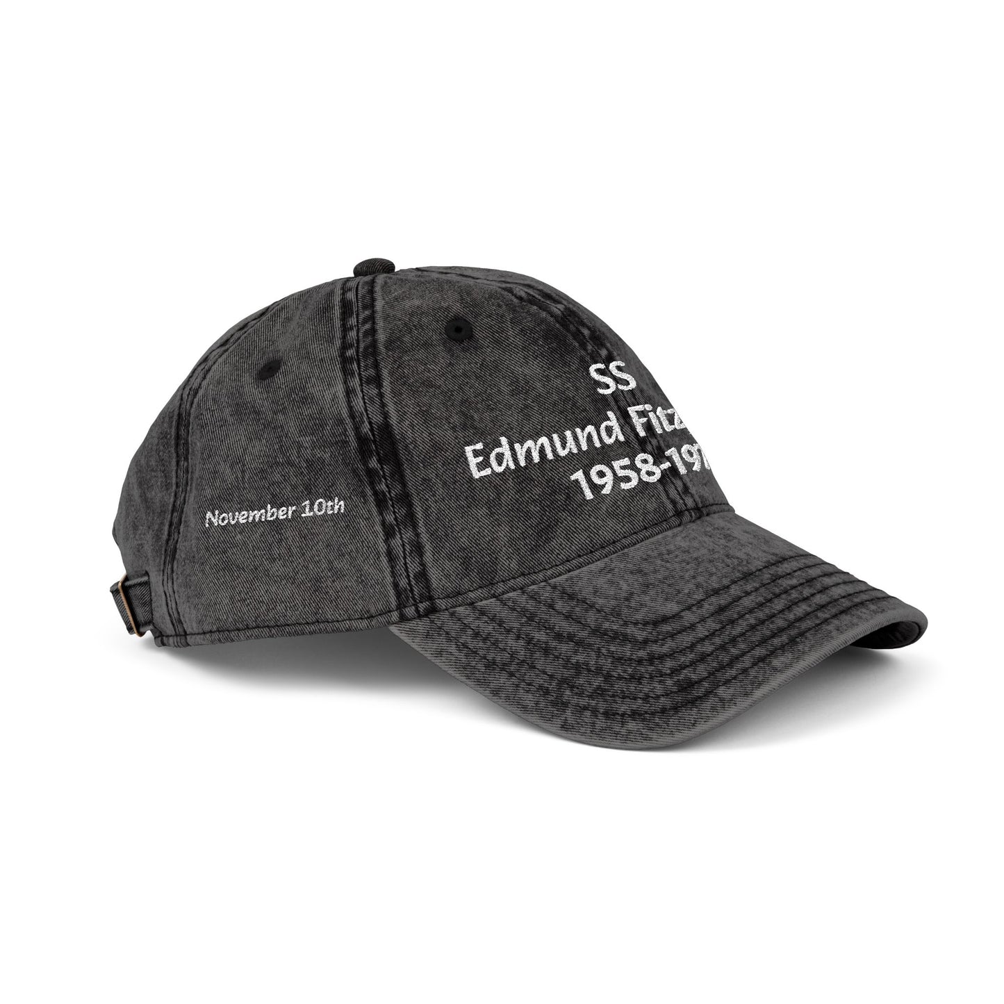 Edmund Fitzgerald Embroidered Vintage Hat