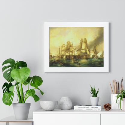 The Battle of Trafalgar Framed Painting Poster