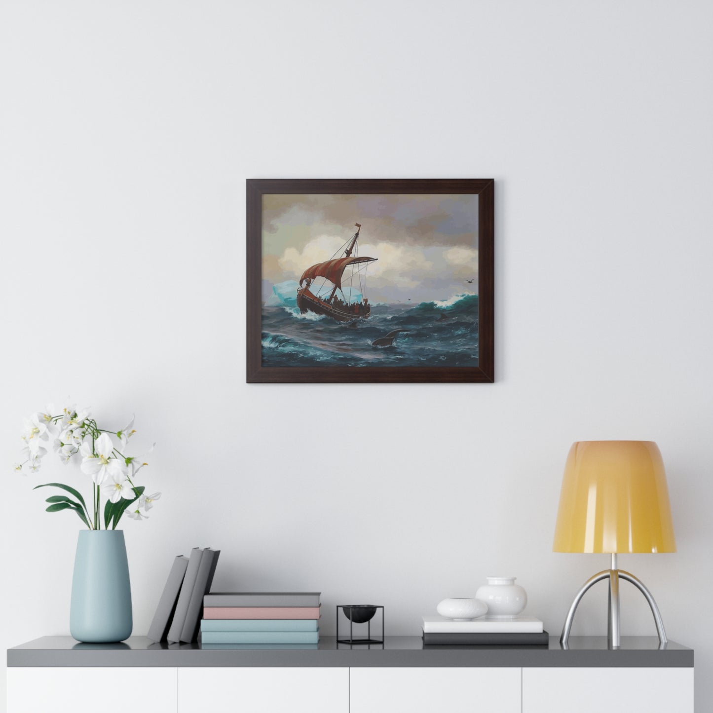 Summer in the Greenland Coast Framed Painting Poster