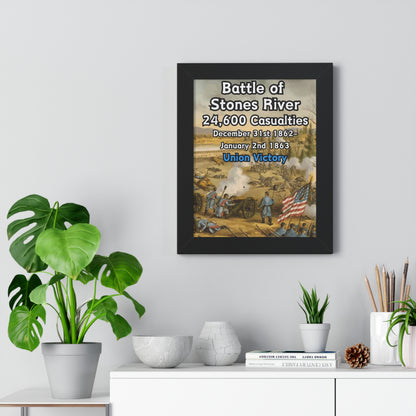 Historical Battle of Stones River Framed Poster