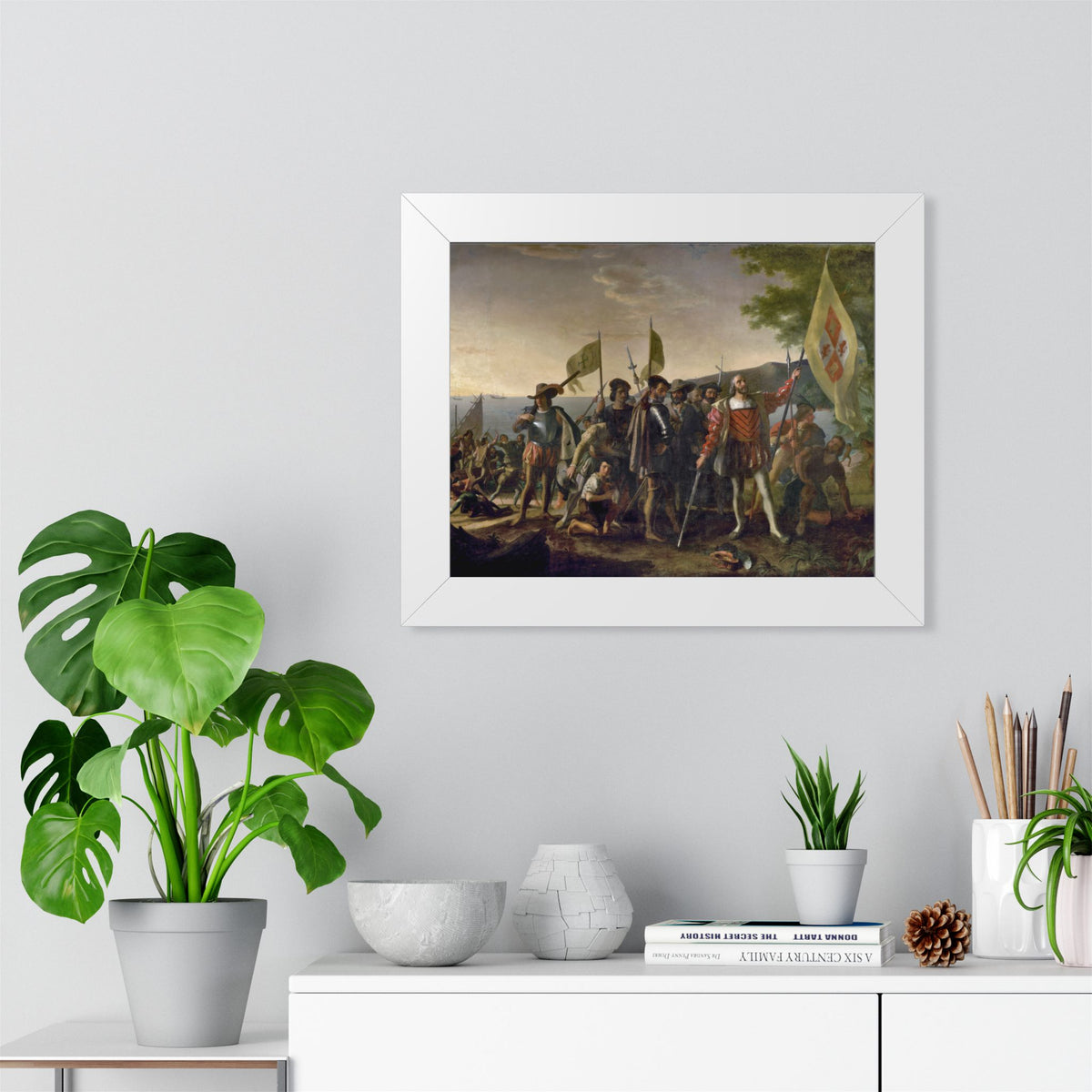 Landing of Columbus Framed Print | John Vanderlyn, 1847