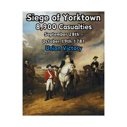 Siege of Yorktown Vertical Matte Poster