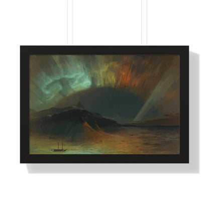 Historical Aurora Borealis Framed Painting Poster