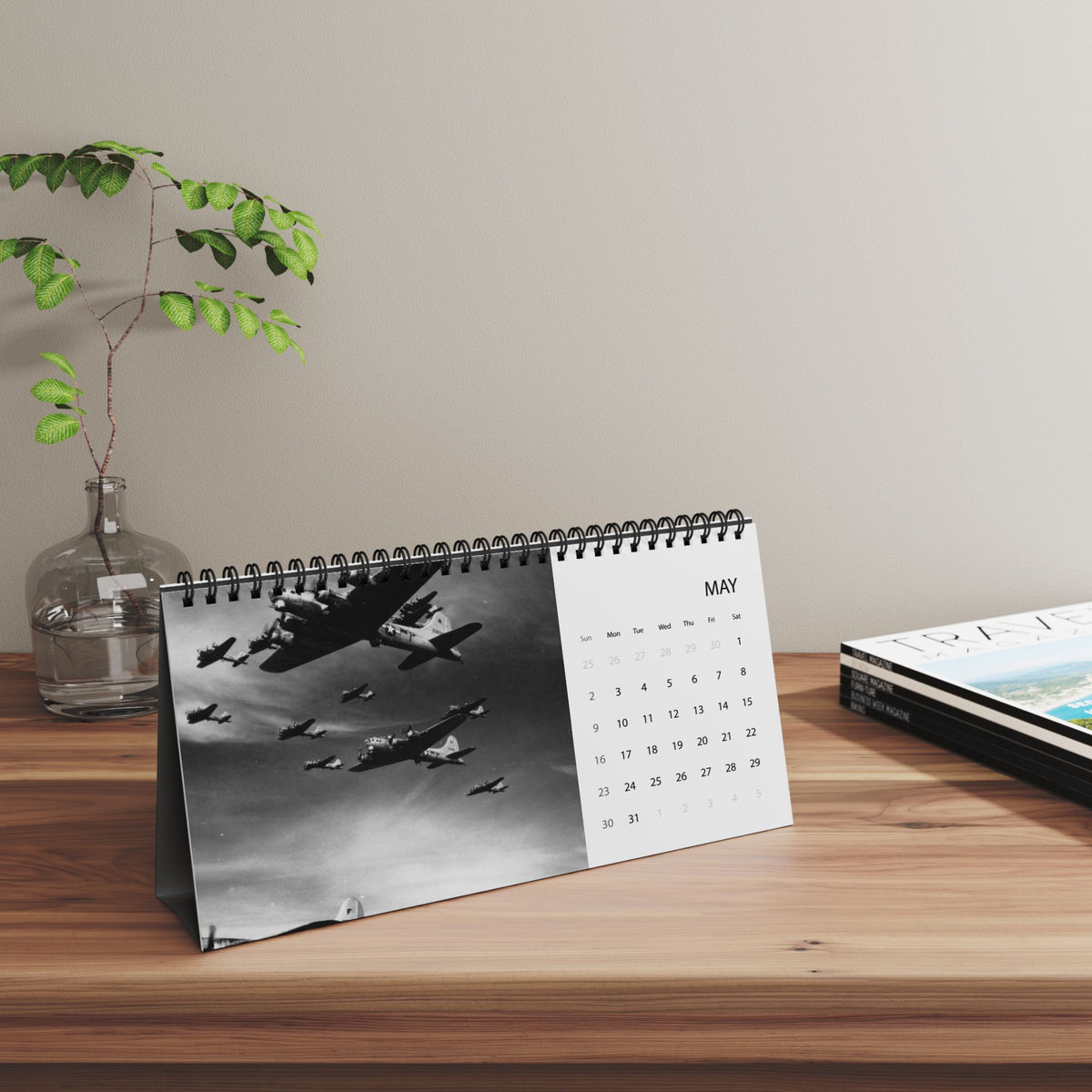 Aircraft Throughout History 2027 Desktop Calendar