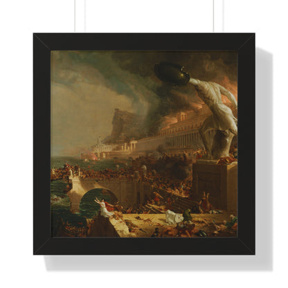 Destruction from The Course of Empire Framed Painting Poster