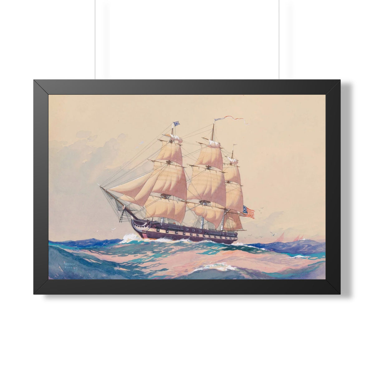 USS Philadelphia Framed Print | Worden Wood