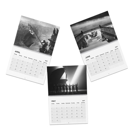 Historical WWII Photo Wall Calendar 2027 — Black & White Military History Calendar