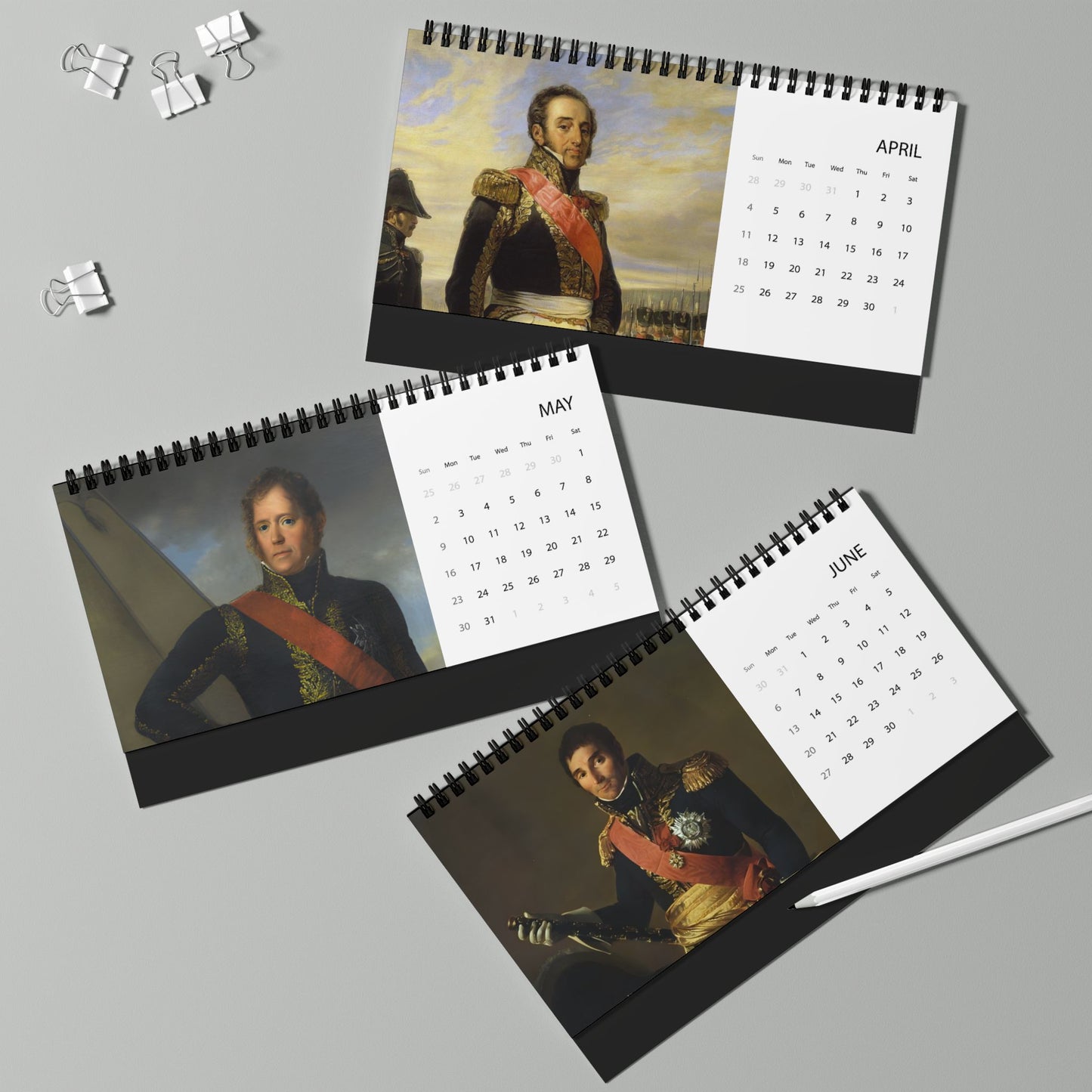 Napoleon's Marshals 2027 Desktop Calendar