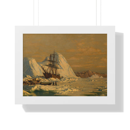 Historical An Incident of Whaling Framed Painting Poster