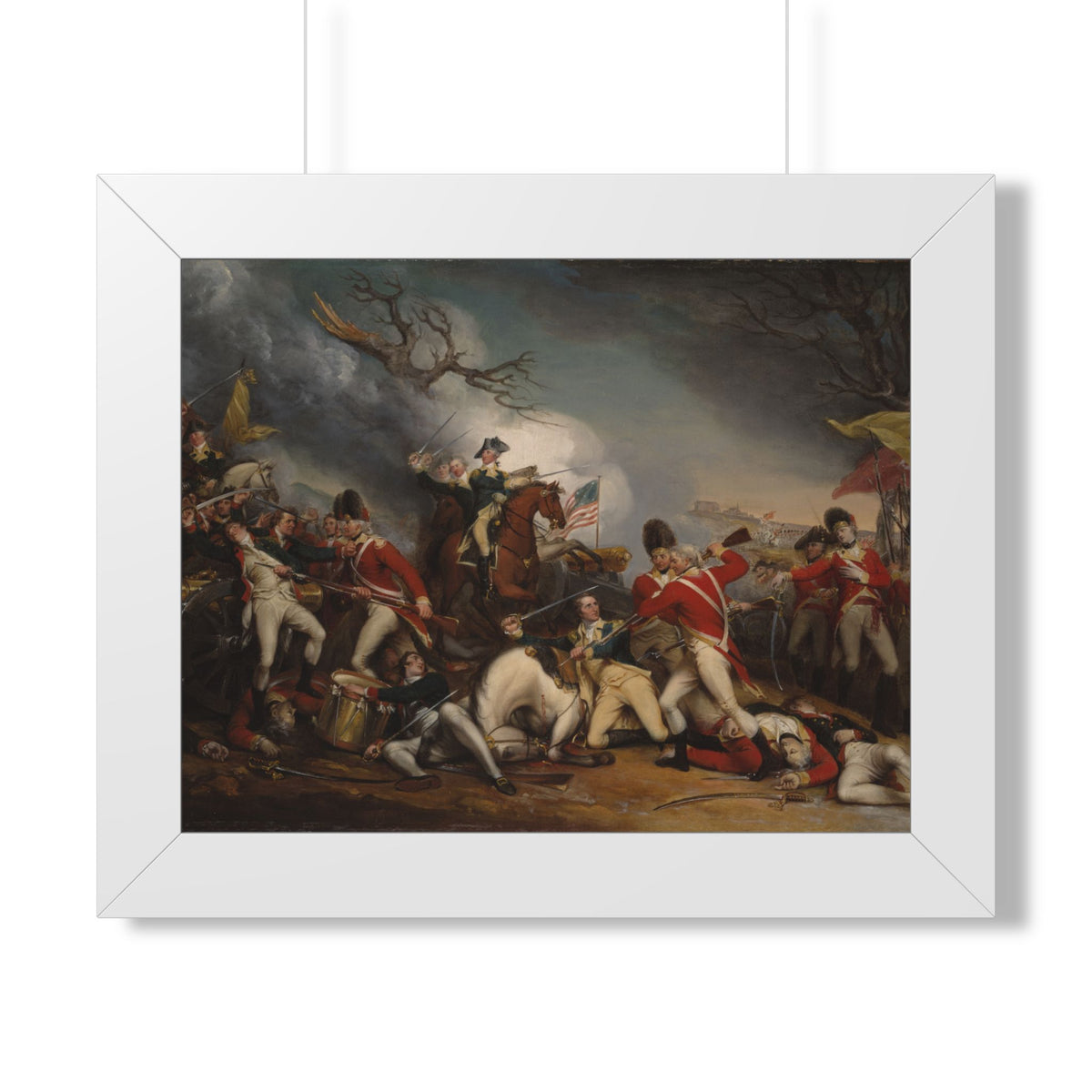 The Death of General Mercer at the Battle of Princeton Framed Print | John Trumbull, c. 1789