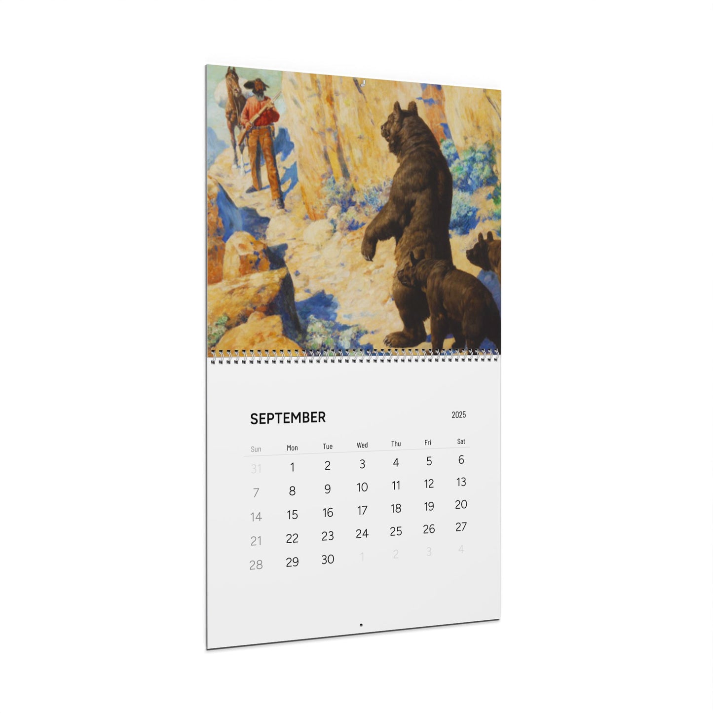 American Western Painting 2025 Calendar