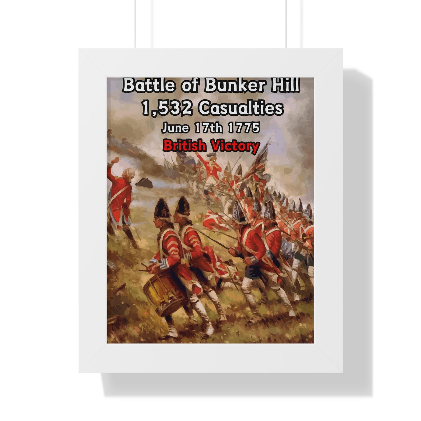 Battle of Bunker Hill Framed Poster