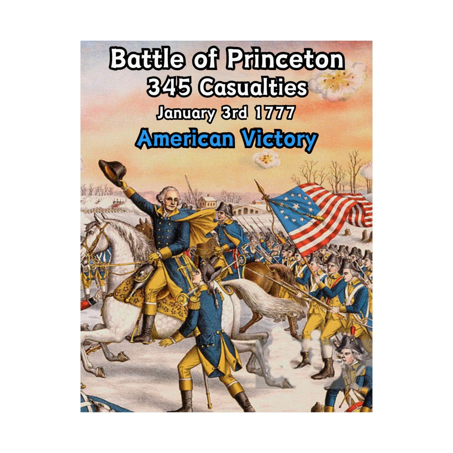 Battle of Princeton Vertical Matte Poster