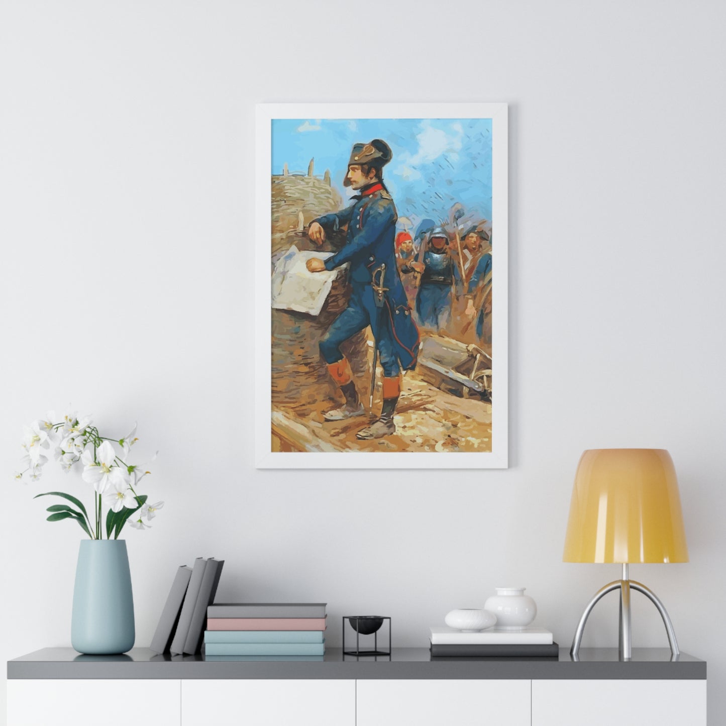 Napoleon Bonaparte at the Siege of Toulon Framed Painting Poster